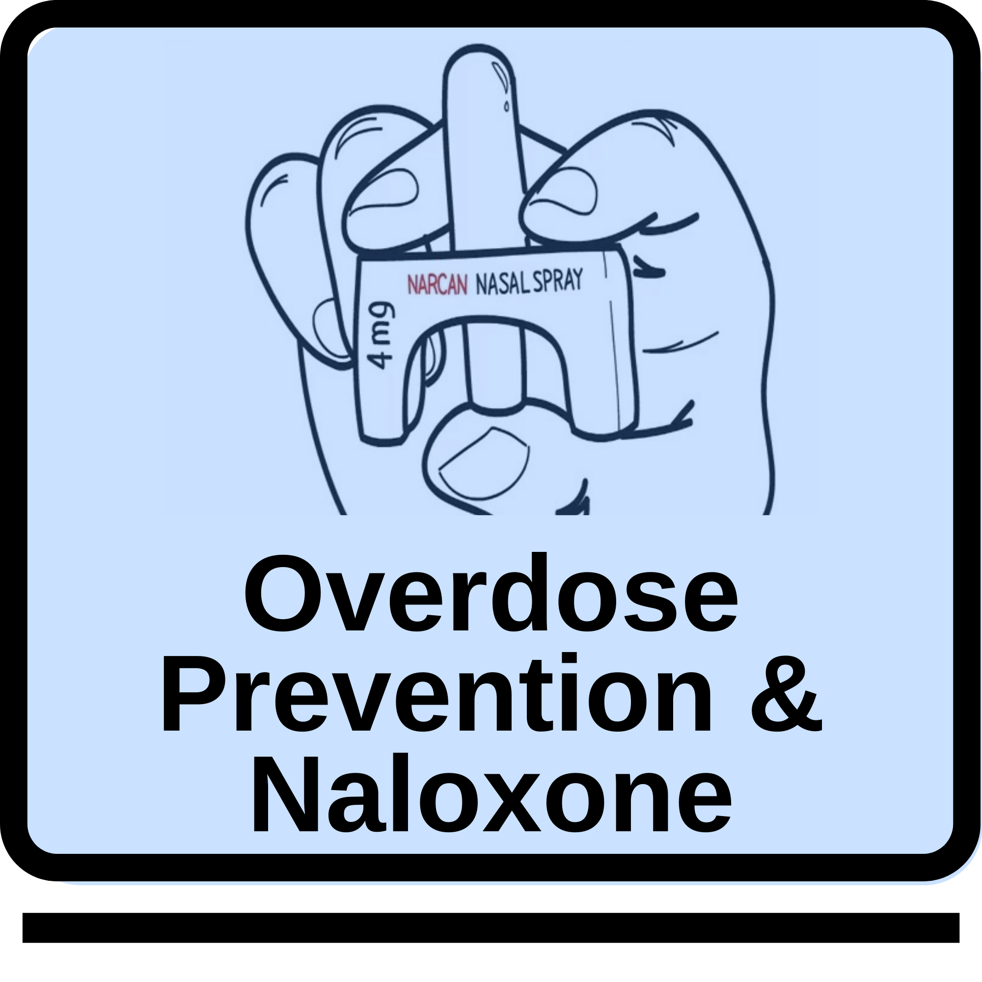 overdose prevention underlined