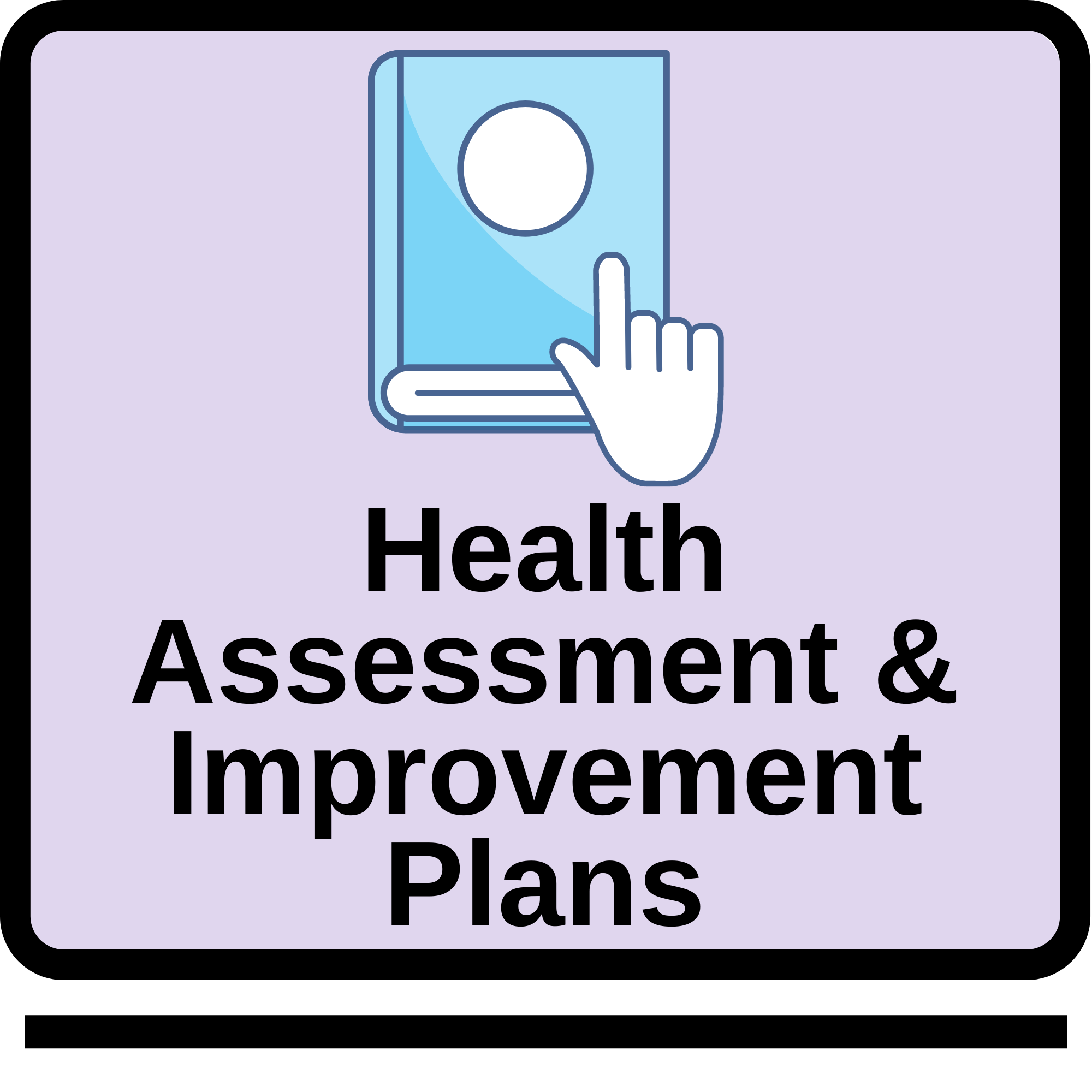 health assessment and improvement plan underlined