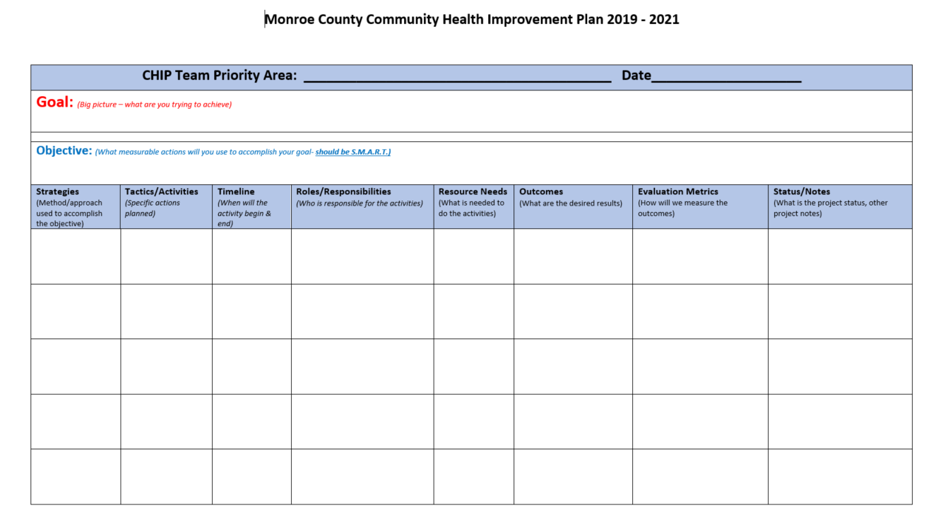 Example Template CHIP Workplan Blank